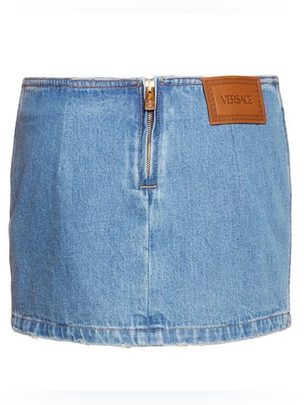 NWT Versace denim blue mini skirt